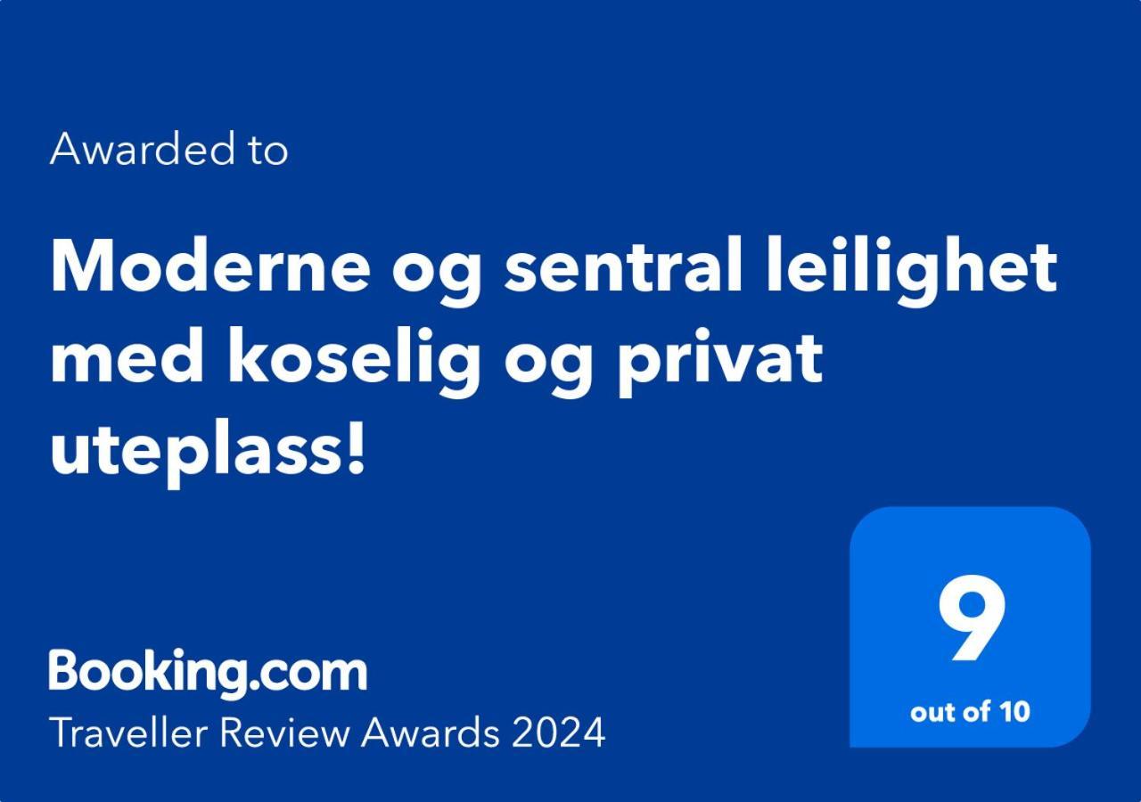 Lejlighed Moderne Og Sentral Med Koselig Og Privat Uteplass! *